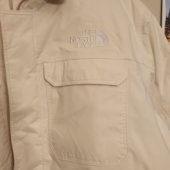The North Face Men's White Puffer Coat Goose Down Interior Size 3XL - Picture 3 of 13